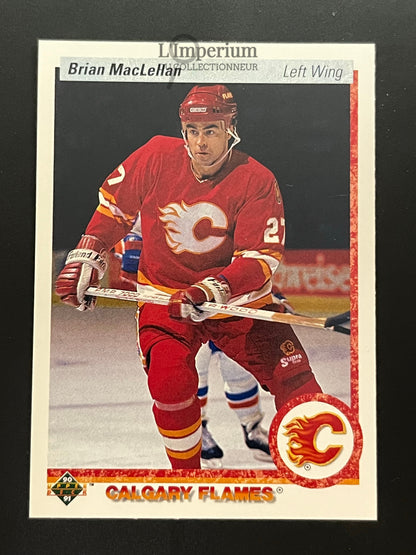 372. Brian MacLellan Upper Deck 1990-91 Hockey Card