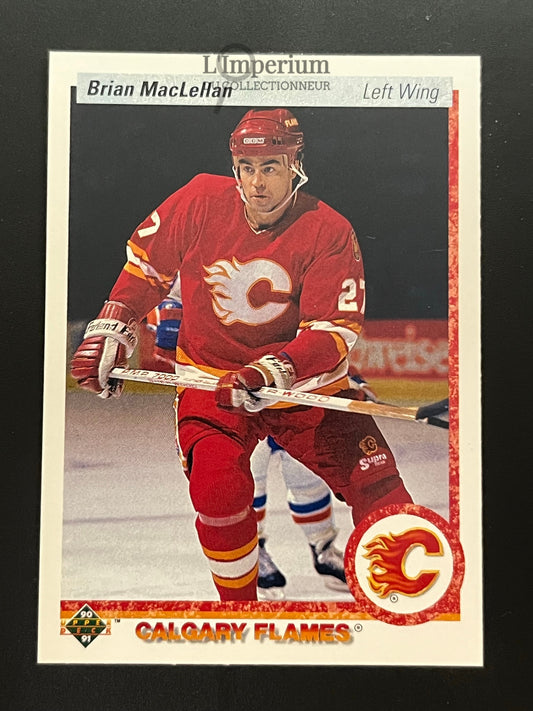 372. Brian MacLellan Upper Deck 1990-91 Hockey Card
