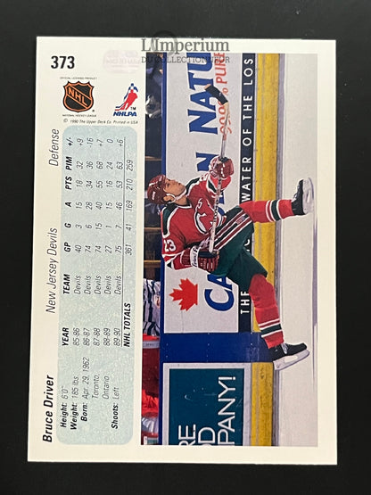 373. Bruce Driver Upper Deck 1990-91 Hockey Card