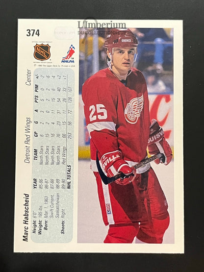 374. Marc Habscheid Upper Deck 1990-91 Hockey Card