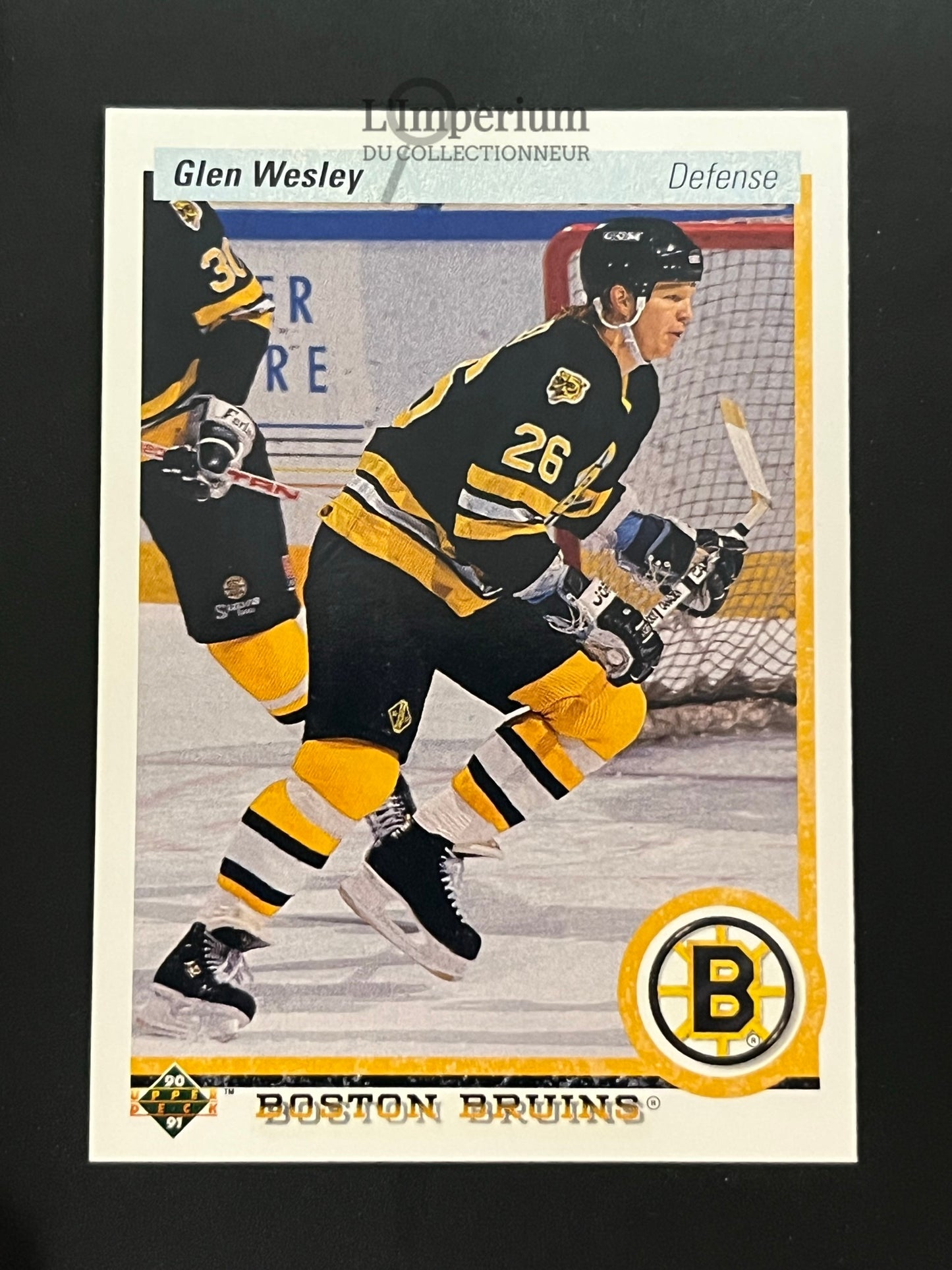 377. Glen Wesley Upper Deck 1990-91 Hockey Card