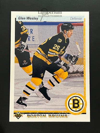 377. Glen Wesley Upper Deck 1990-91 Hockey Card