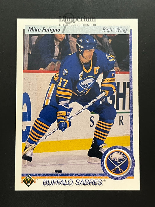 378. Mike Foligno Upper Deck 1990-91 Hockey Card