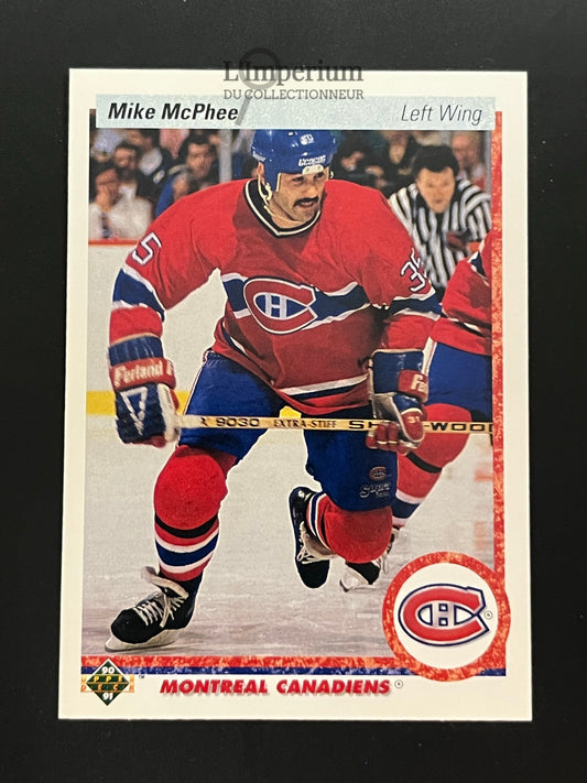 384. Mike McPhee Upper Deck 1990-91 Hockey Card