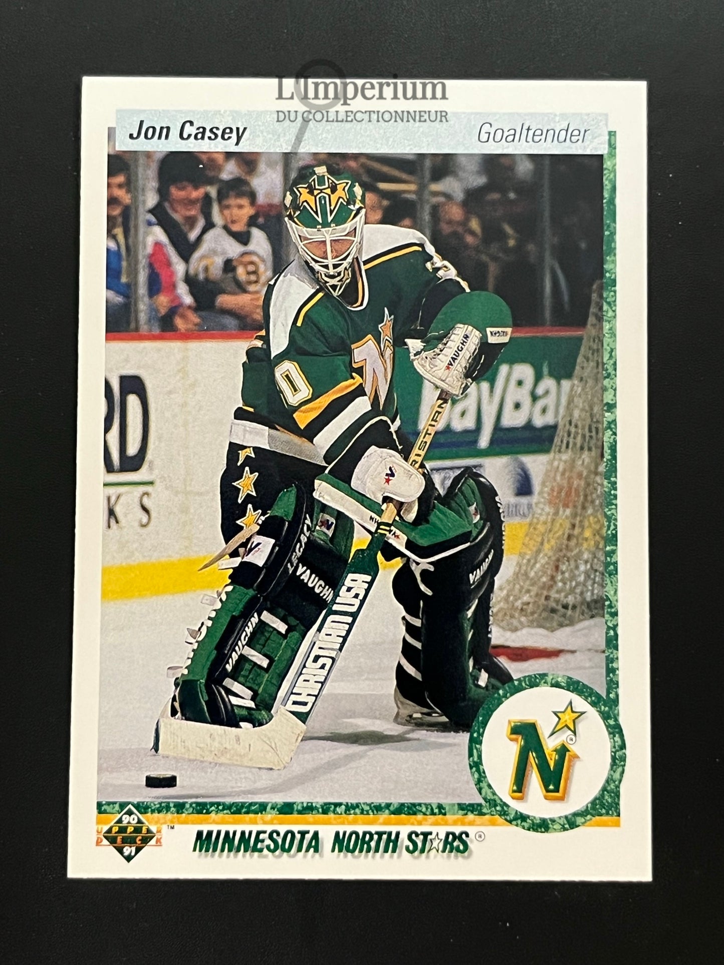 385. Jon Casey Upper Deck 1990-91 Hockey Card
