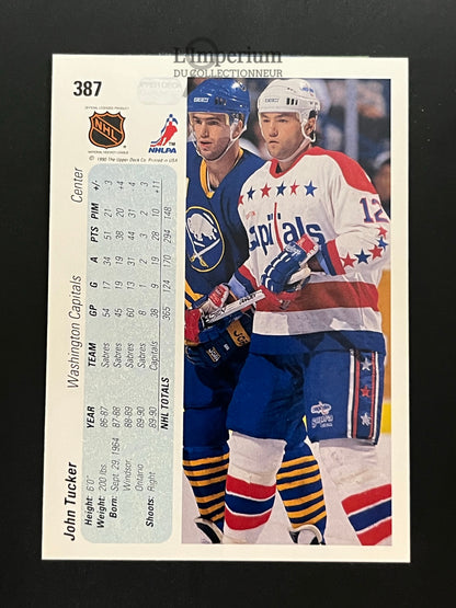 387. John Tucker Upper Deck 1990-91 Hockey Card