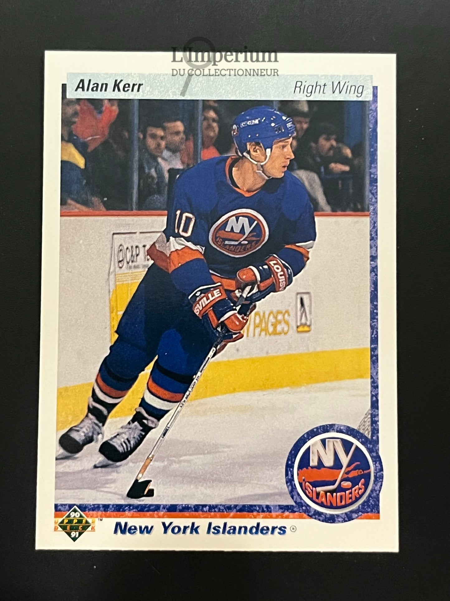 388. Alan Kerr Upper Deck 1990-91 Hockey Card