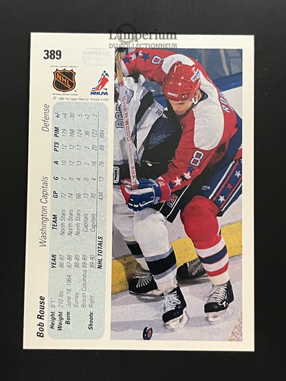 389. Bob Rouse Upper Deck 1990-91 Hockey Card