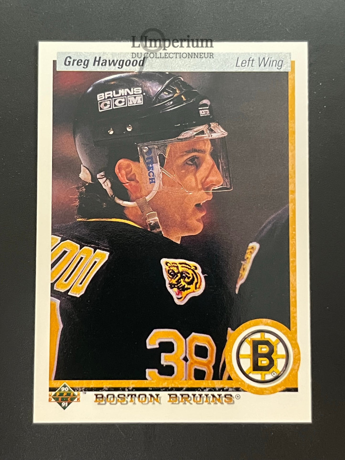 391. Greg Hawgood Upper Deck 1990-91 Hockey Card