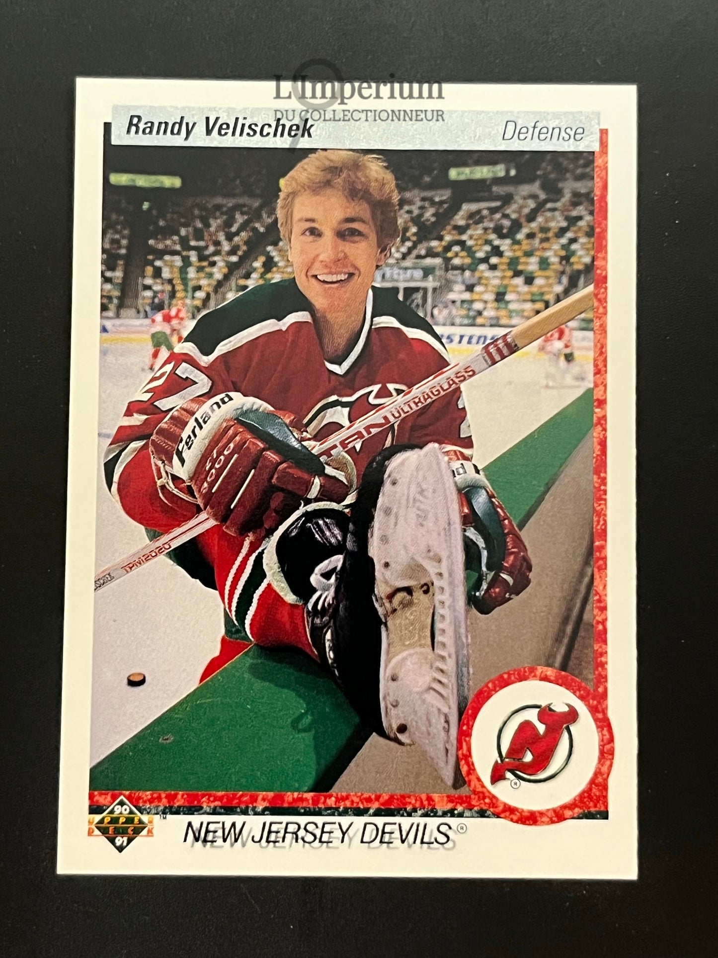 392. Randy Velischek Upper Deck 1990-91 Hockey Card