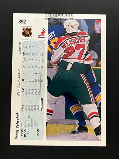 392. Randy Velischek Upper Deck 1990-91 Hockey Card