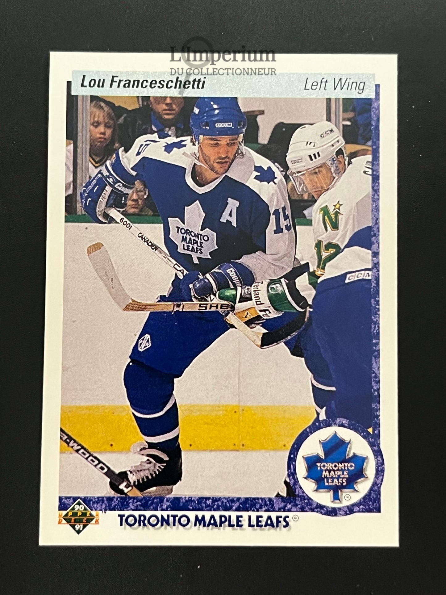 396. Lou Franceschetti RC Upper Deck 1990-91 Hockey Card