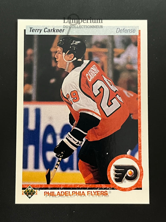 398. Terry Carkner Upper Deck 1990-91 Hockey Card