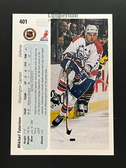 401. Mikhail Tatarinov RC Upper Deck 1990-91 Hockey Card