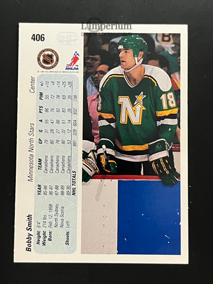 406. Bobby Smith Upper Deck 1990-91 Hockey Card
