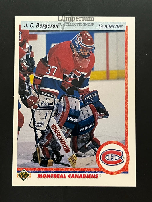 408. J.C. Bergeron RC Upper Deck 1990-91 Hockey Card