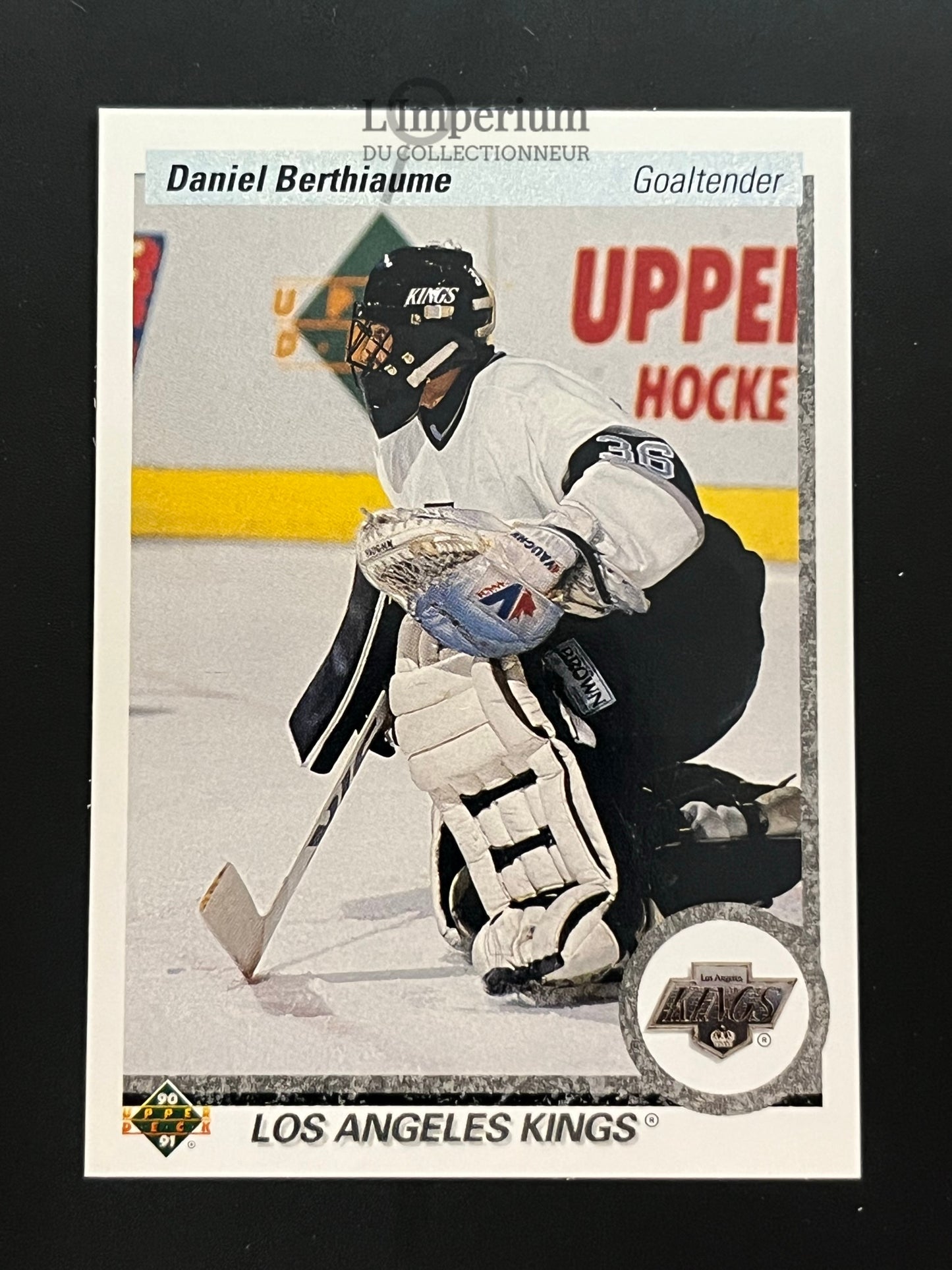 412. Daniel Berthiaume Upper Deck 1990-91 Hockey Card