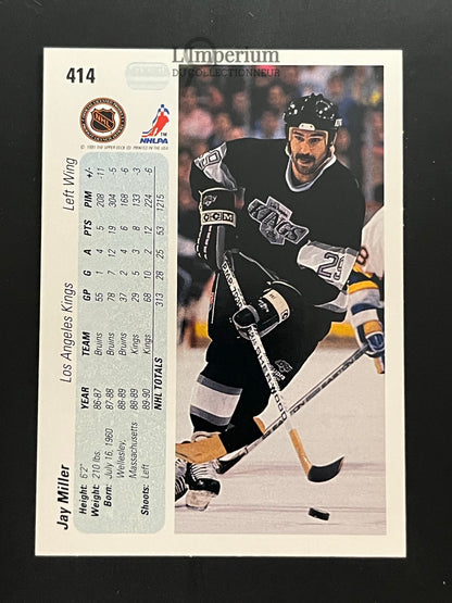 414. Jay Miller RC Upper Deck 1990-91 Hockey Card