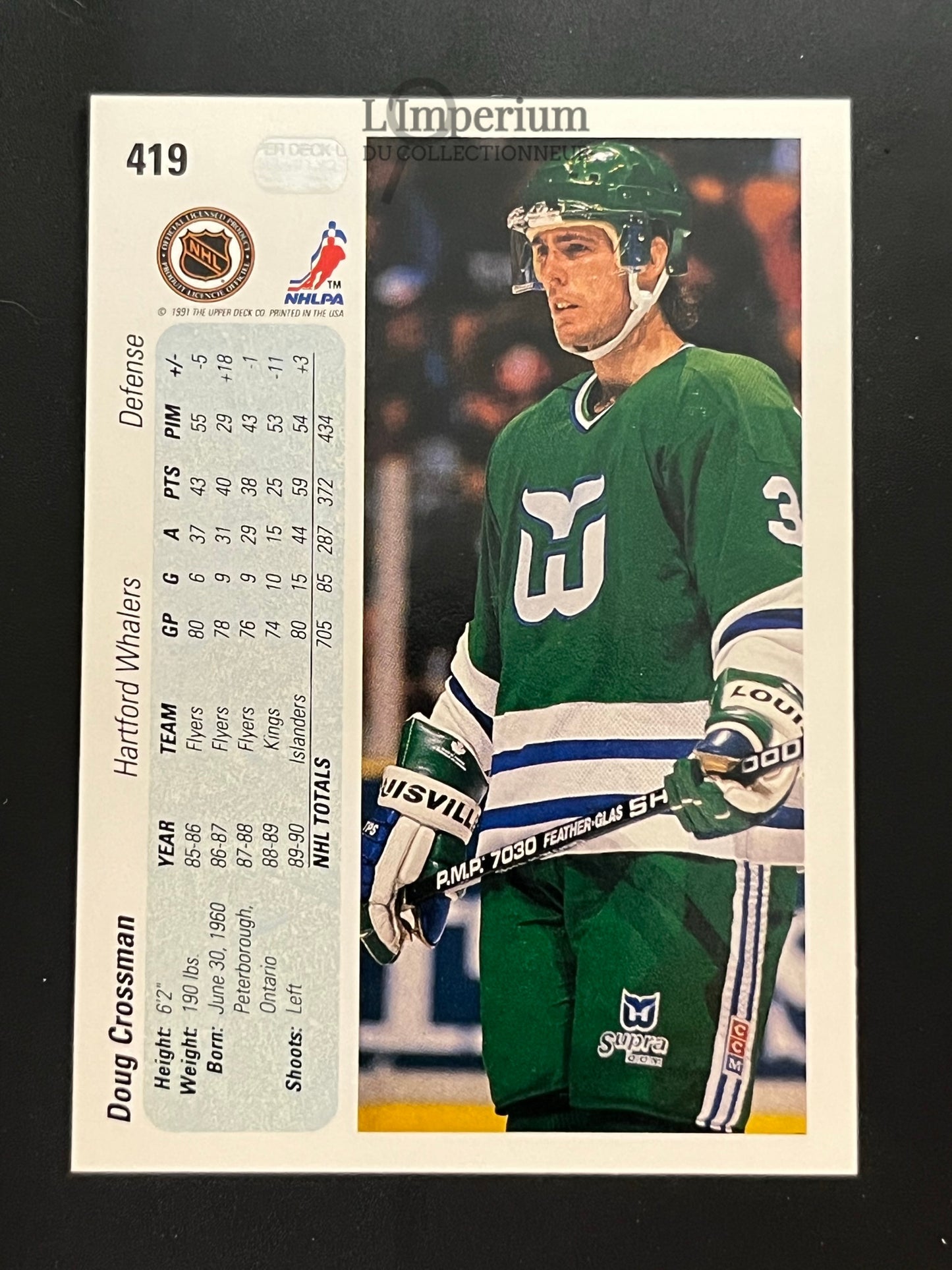 419. Doug Crossman Upper Deck 1990-91 Hockey Card