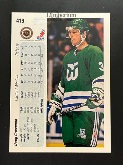 419. Doug Crossman Upper Deck 1990-91 Hockey Card