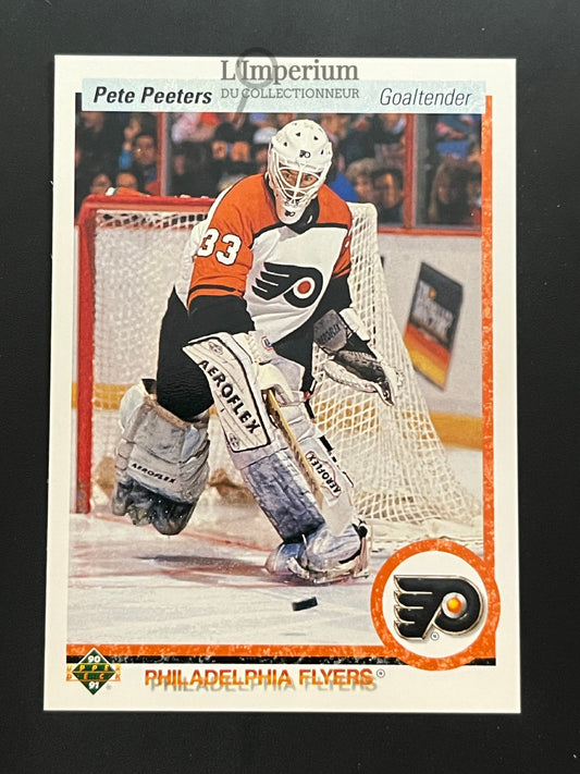 424. Pete Peeters Upper Deck 1990-91 Hockey Card