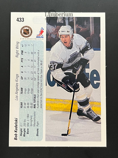 433. Bob Kudelski RC Upper Deck 1990-91 Hockey Card