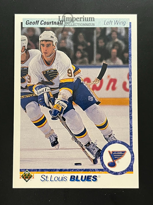 438. Geoff Courtnall Upper Deck 1990-91 Hockey Card