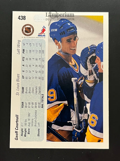 438. Geoff Courtnall Upper Deck 1990-91 Hockey Card