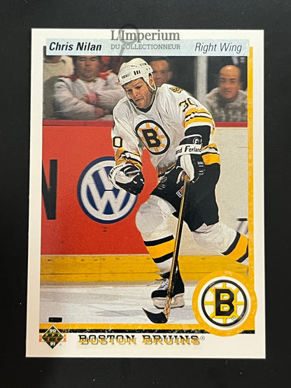 442. Chris Nilan Upper Deck 1990-91 Hockey Card