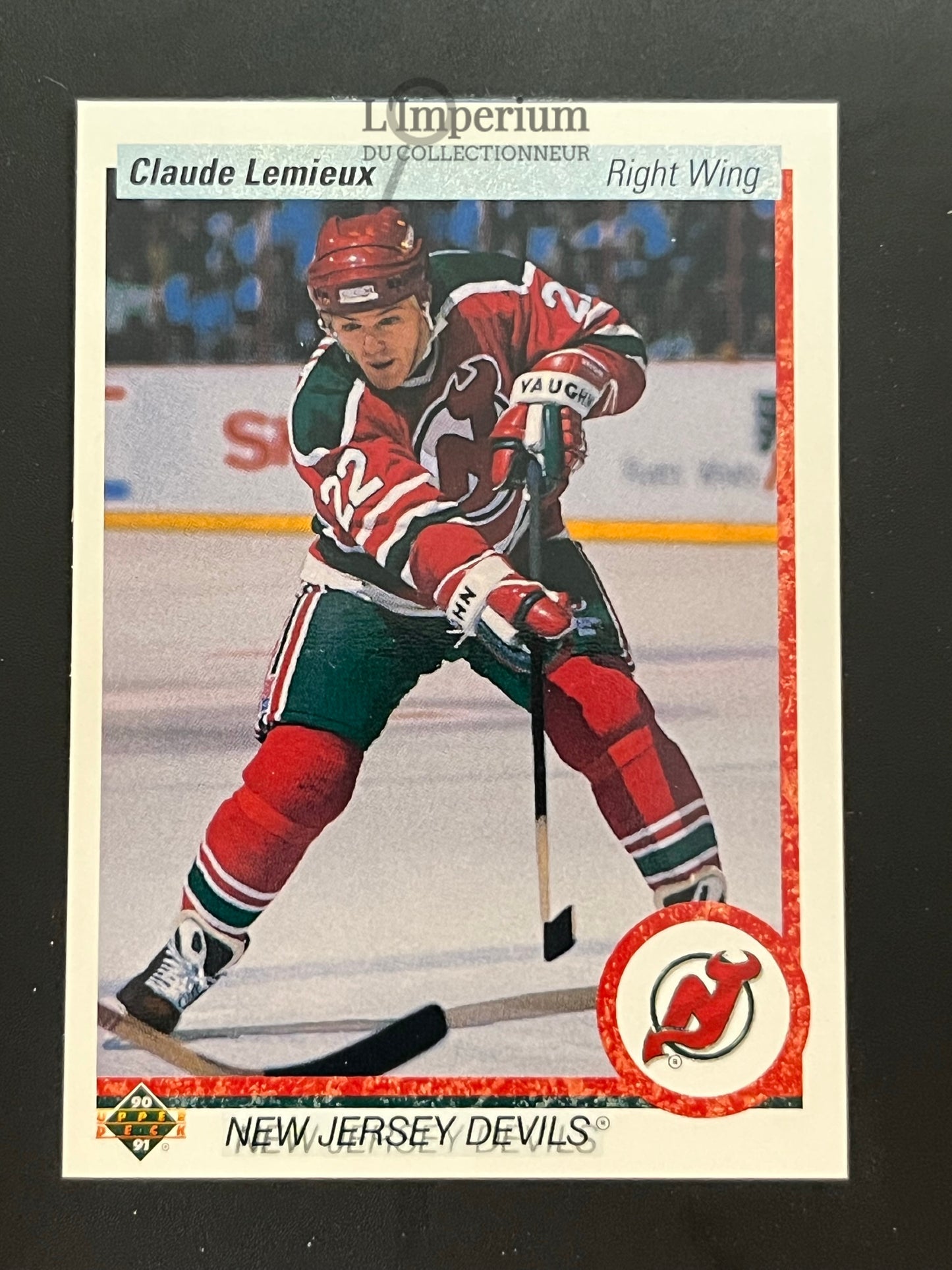 447. Claude Lemieux Upper Deck 1990-91 Hockey Card