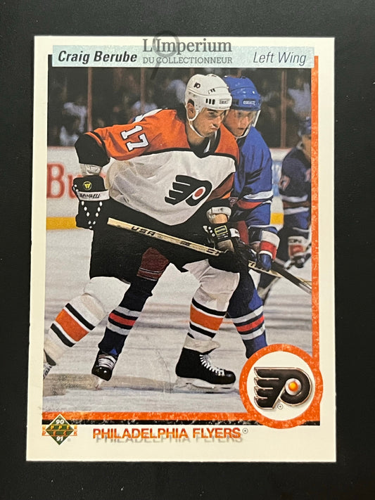 450. Craig Berube RC Upper Deck 1990-91 Hockey Card