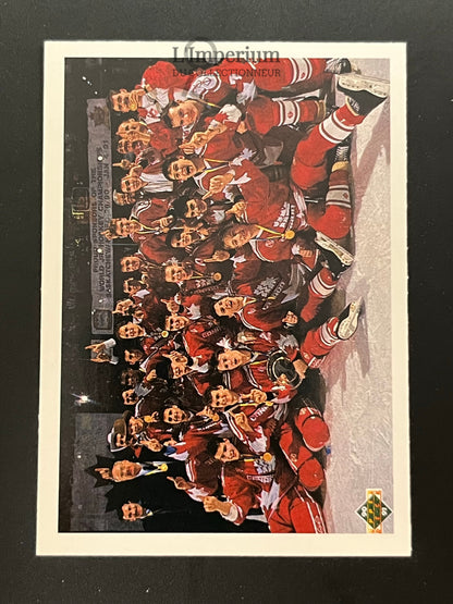 451. Canadian National Junior Team Checklist Upper Deck 1990-91 Hockey Card