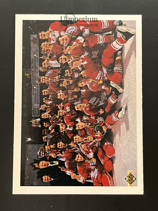 451. Canadian National Junior Team Checklist Upper Deck 1990-91 Hockey Card