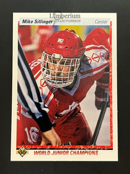 452. Mike Sillinger RC Upper Deck 1990-91 Hockey Card