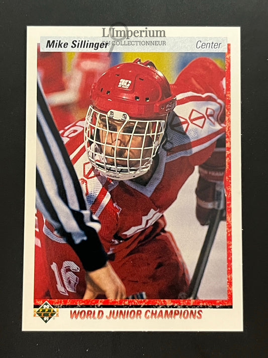 452. Mike Sillinger RC Upper Deck 1990-91 Hockey Card