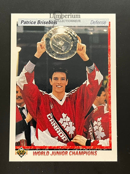 454. Patrice Brisebois RC Upper Deck 1990-91 Hockey Card