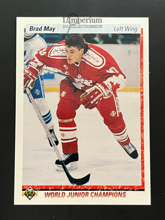 455. Brad May RC Upper Deck 1990-91 Hockey Card