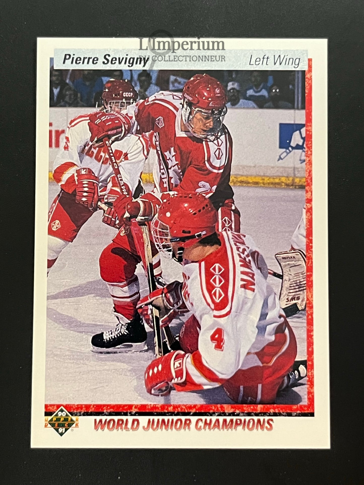 456. Pierre Sevigny RC Upper Deck 1990-91 Hockey Card