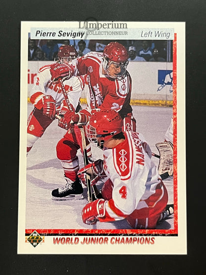 456. Pierre Sevigny RC Upper Deck 1990-91 Hockey Card