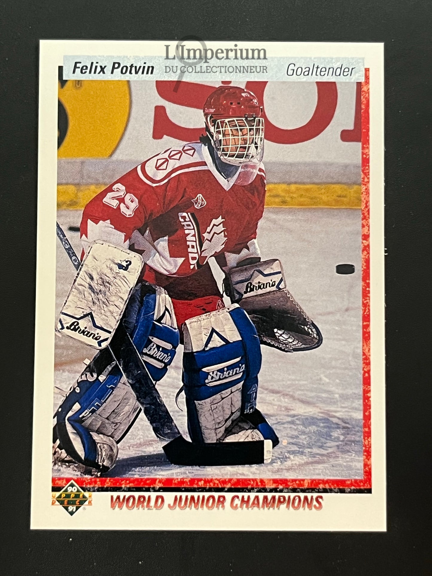 458. Felix Potvin RC Upper Deck 1990-91 Hockey Card