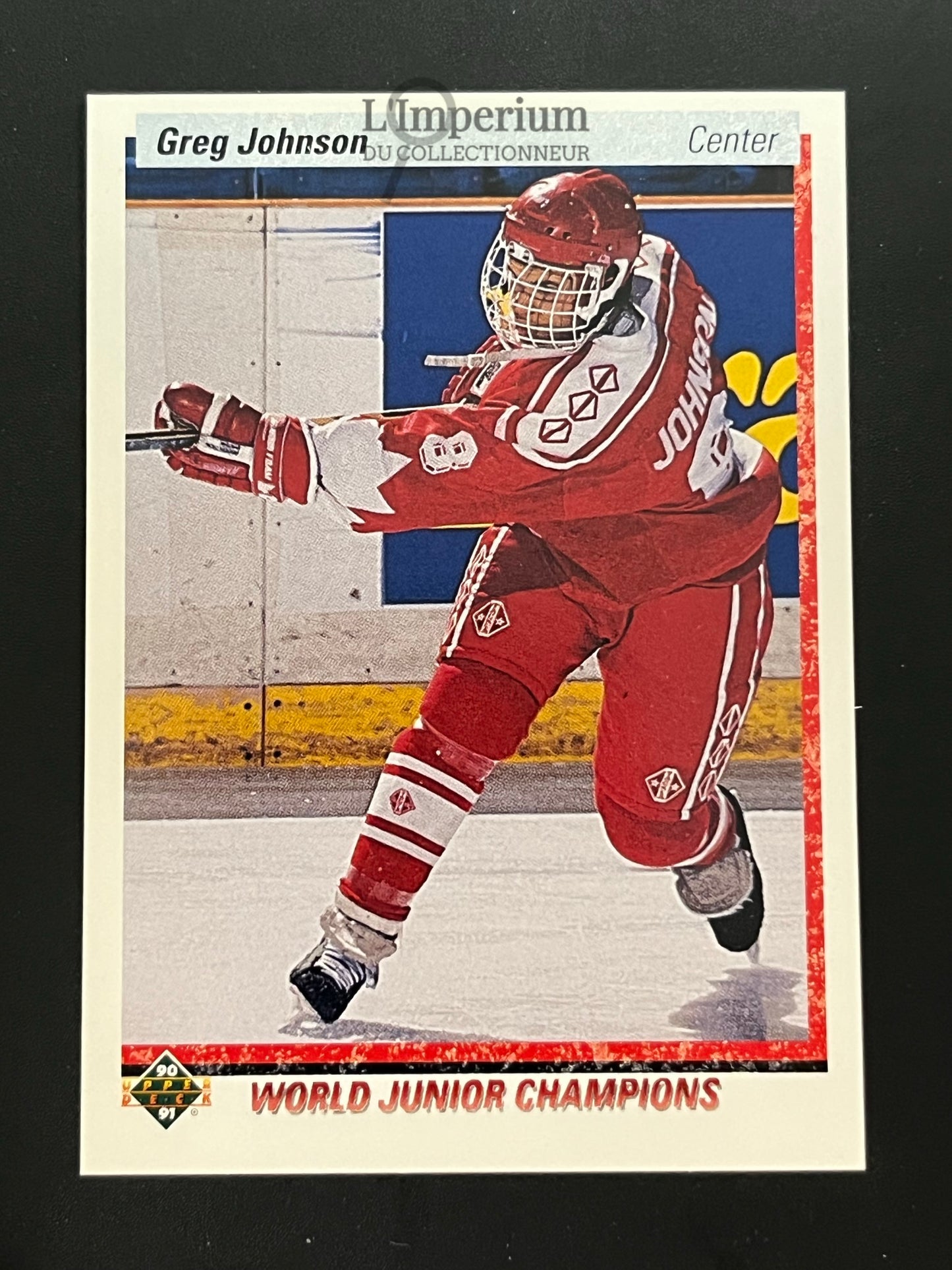 460. Greg Johnson RC Upper Deck 1990-91 Hockey Card