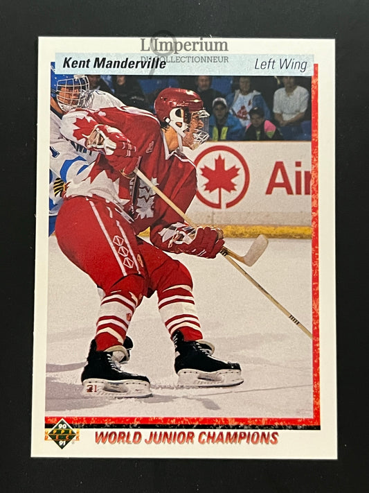 465. Kent Manderville RC Upper Deck 1990-91 Hockey Card