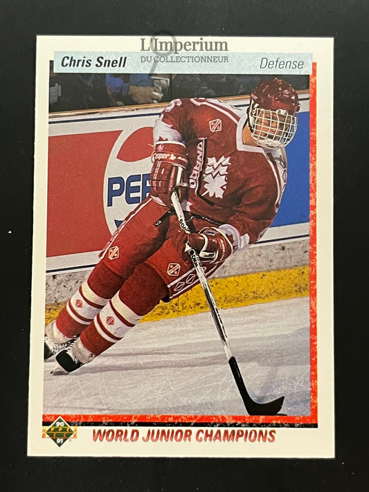 468. Chris Snell RC Upper Deck 1990-91 Hockey Card