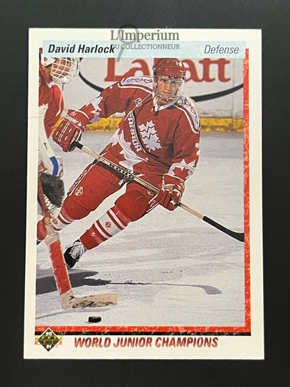 470. David Harlock RC Upper Deck 1990-91 Hockey Card