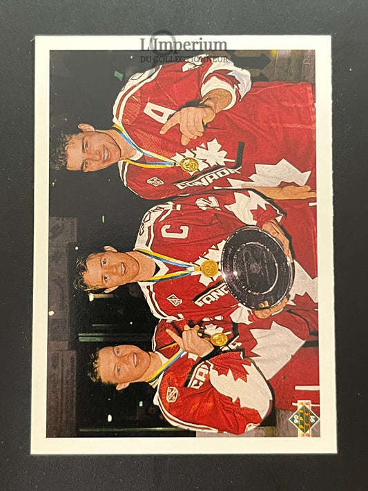 473. Canada's Captains (Draper / Rice / Lindros) RC Upper Deck 1990-91 Hockey Card