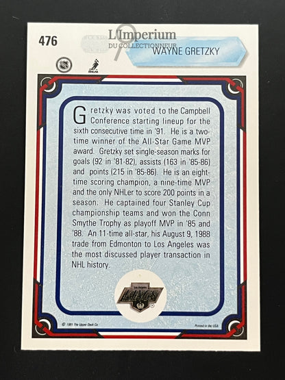 476. Wayne Gretzky AS Upper Deck 1990-91 Hockey Card