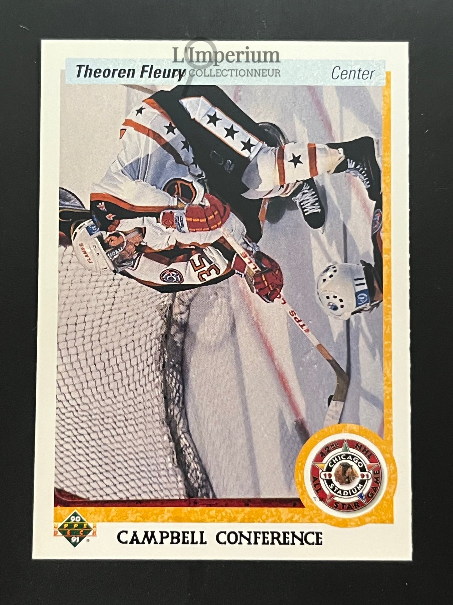 478. Theoren Fleury AS Upper Deck 1990-91 Hockey Card