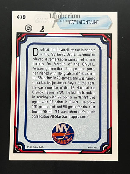 479. Pat LaFontaine AS Upper Deck 1990-91 Hockey Card