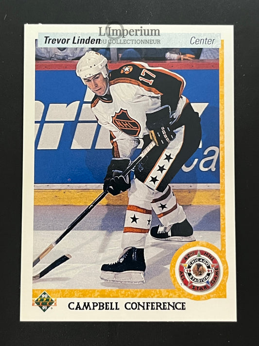 480. Trevor Linden  AS Upper Deck 1990-91 Hockey Card