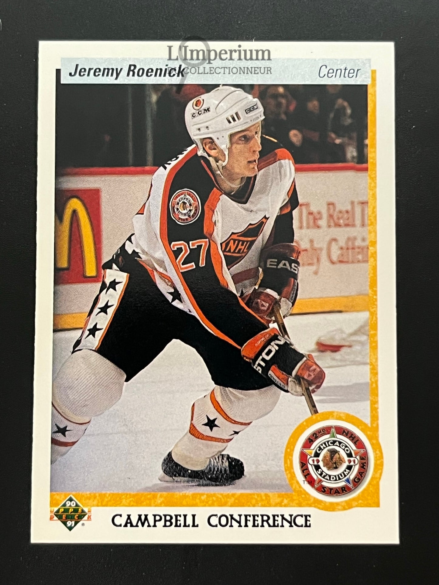 481. Jeremy Roenick AS Upper Deck 1990-91 Hockey Card